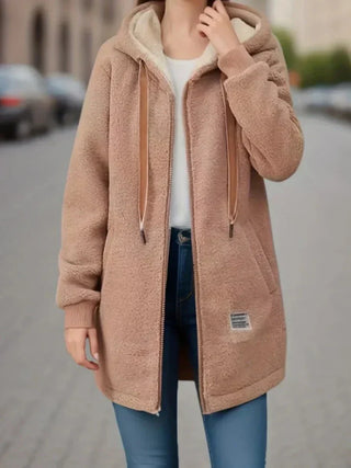 Jenny Giacca in pile con cappuccio