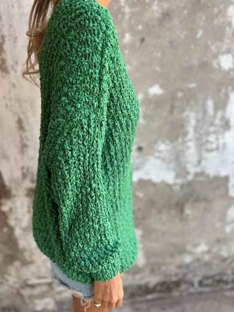 Ambra - Maglione accogliente in maglia testurizzata