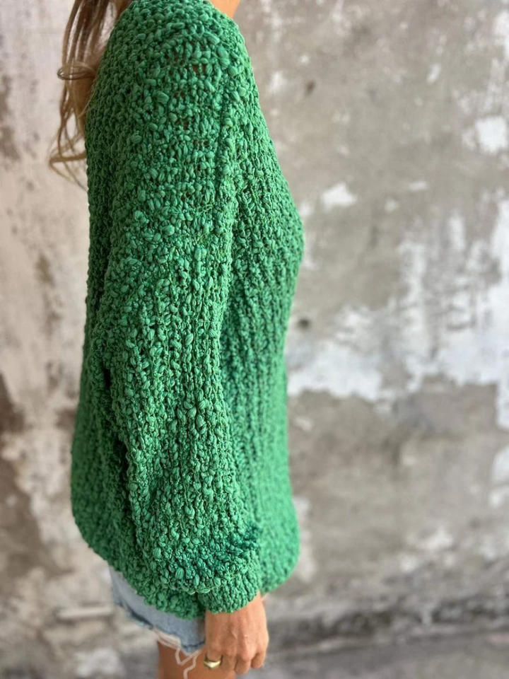 Ambra - Maglione accogliente in maglia testurizzata