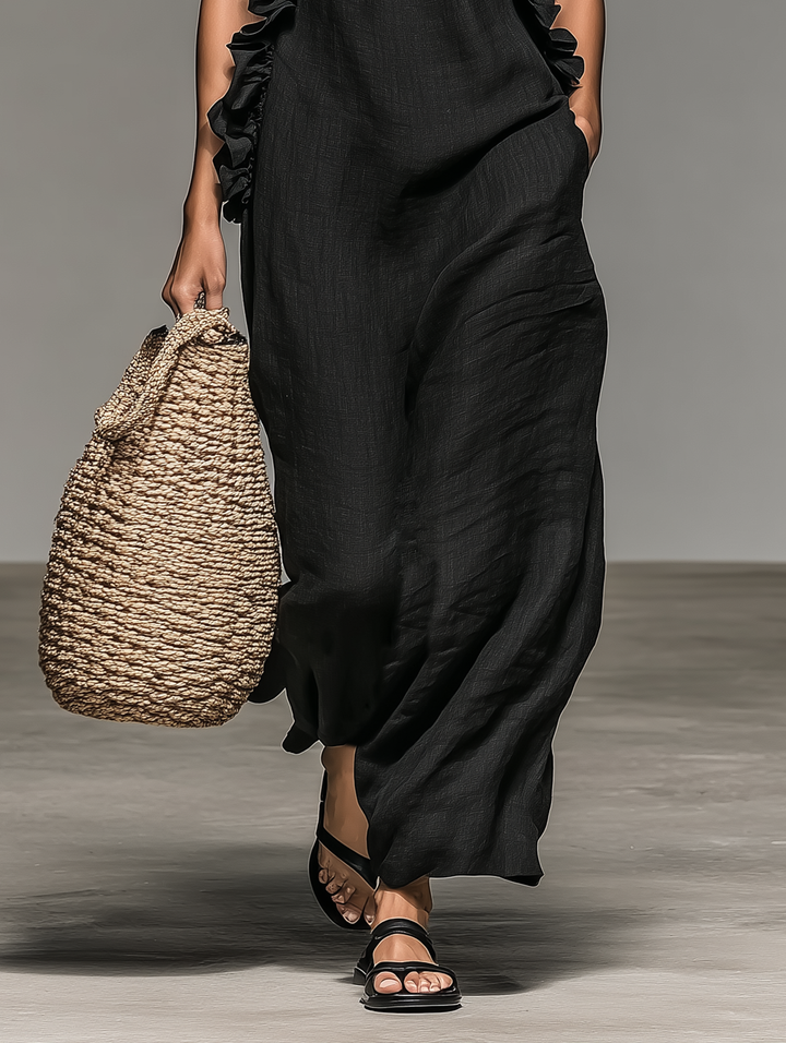 Abito Maxi con Tasche Lua