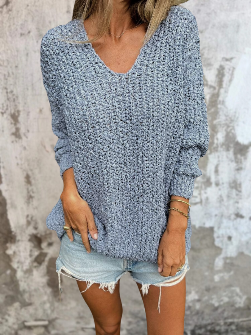 Ambra - Maglione accogliente in maglia testurizzata