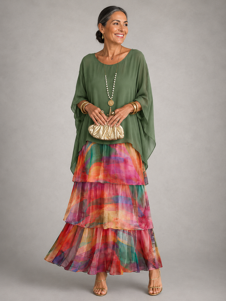 Abito Maxi Elegante e Fluido