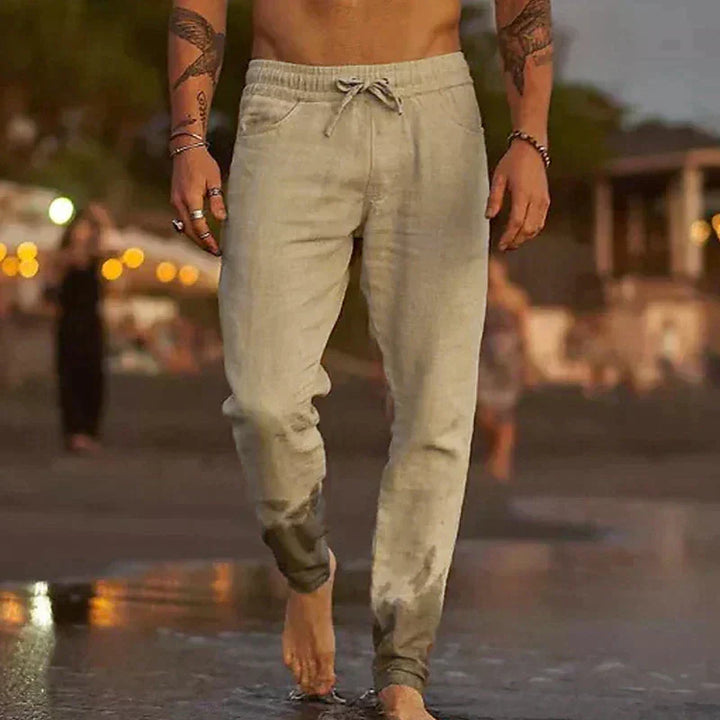 Pantaloni in lino Jaxx