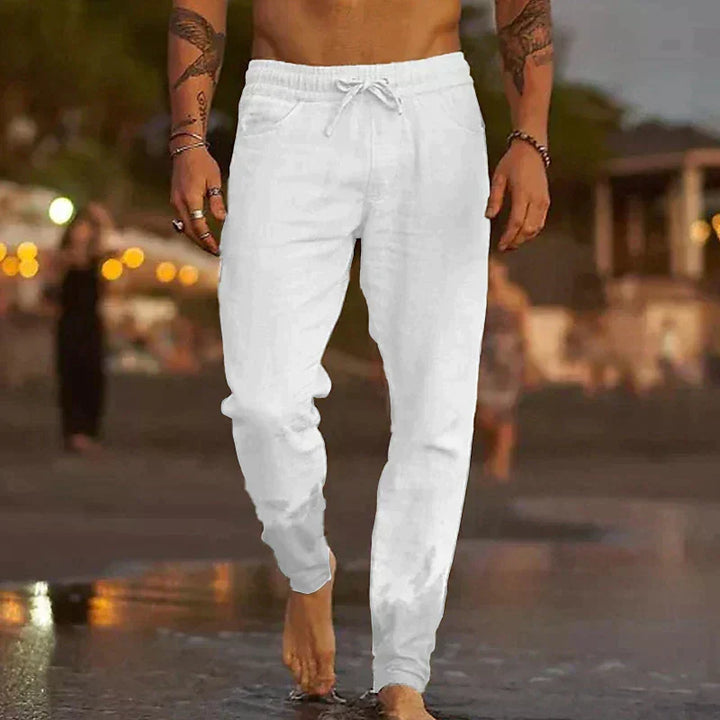 Pantaloni in lino Jaxx