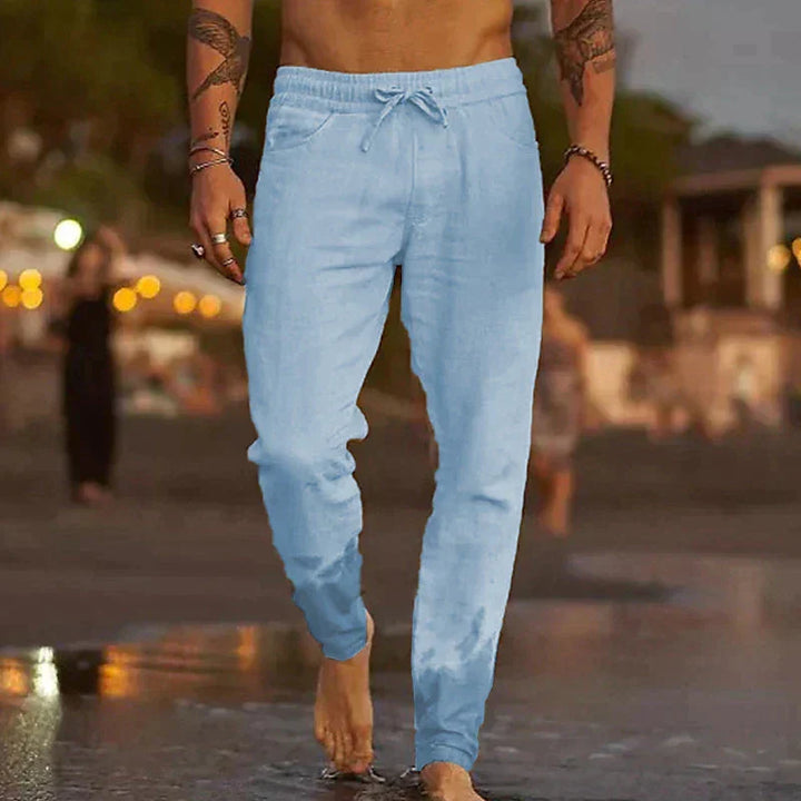 Pantaloni in lino Jaxx