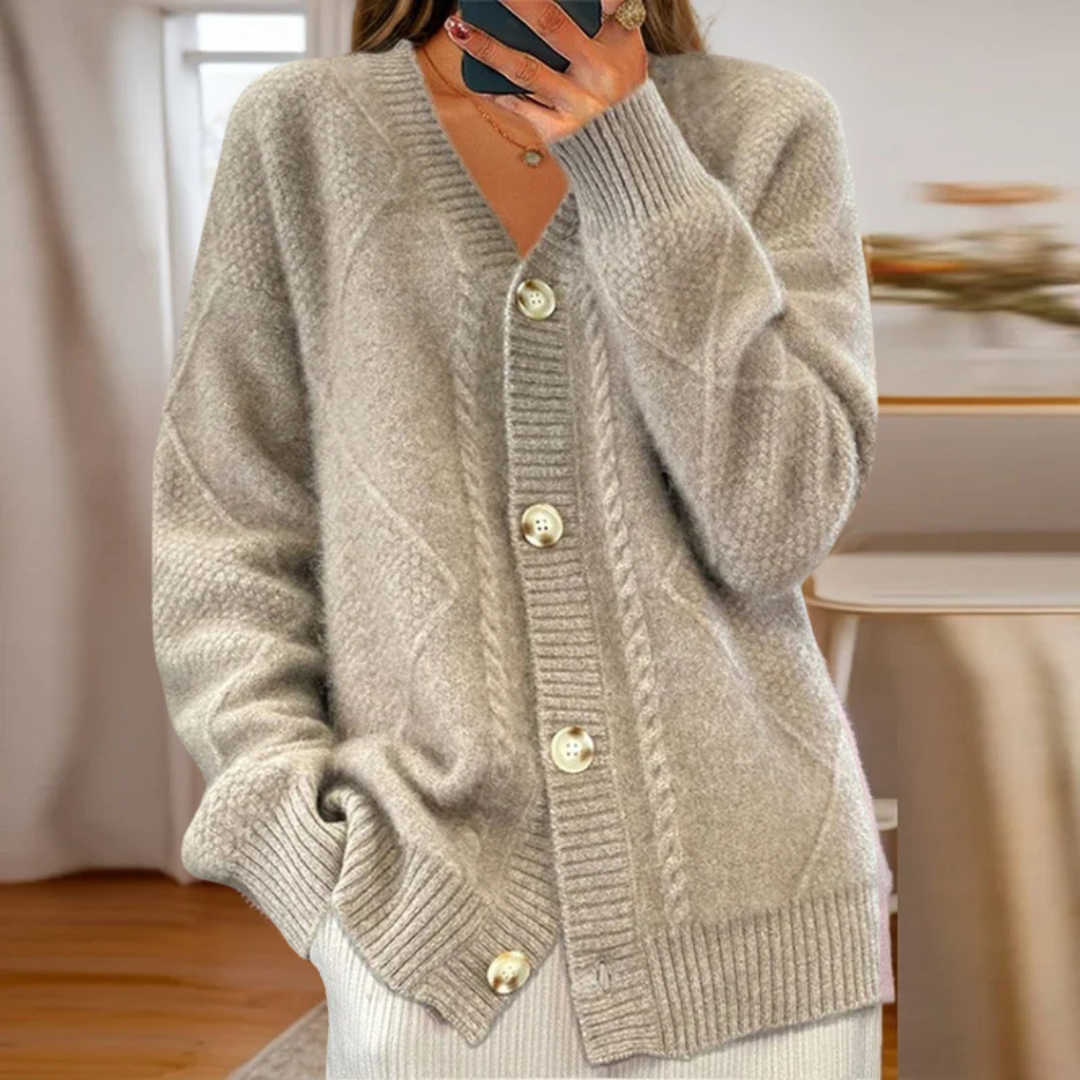 Eloise - Cardigan in maglia di lusso
