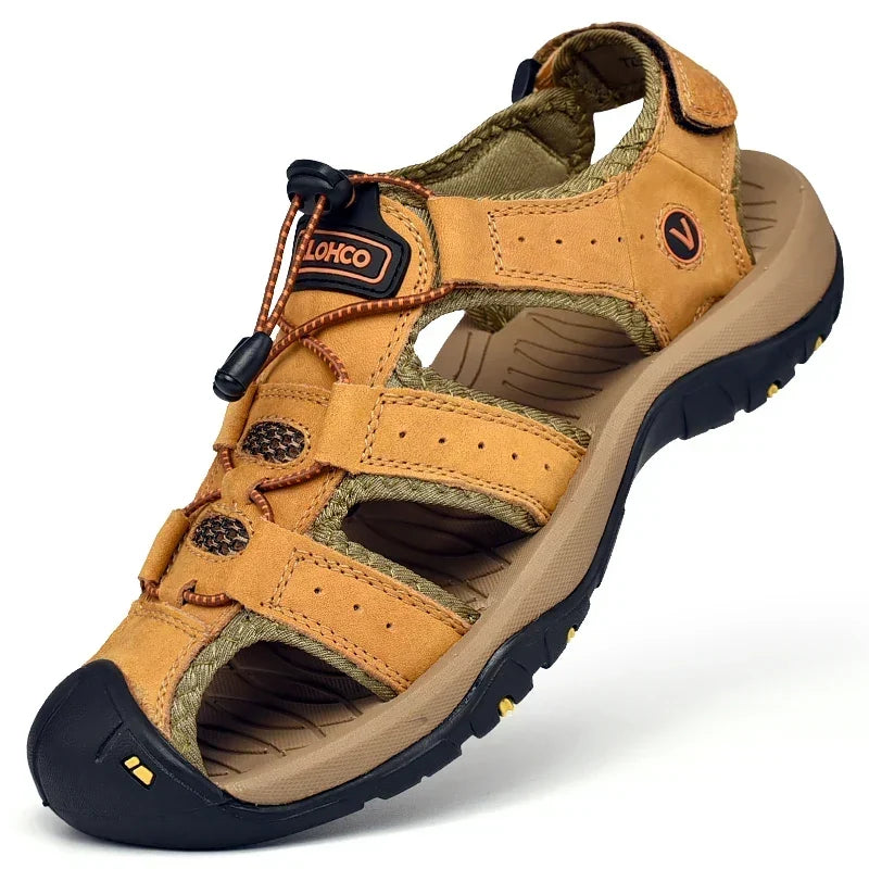 Thomas | Sandalo Outdoor Rinforzato in Pelle