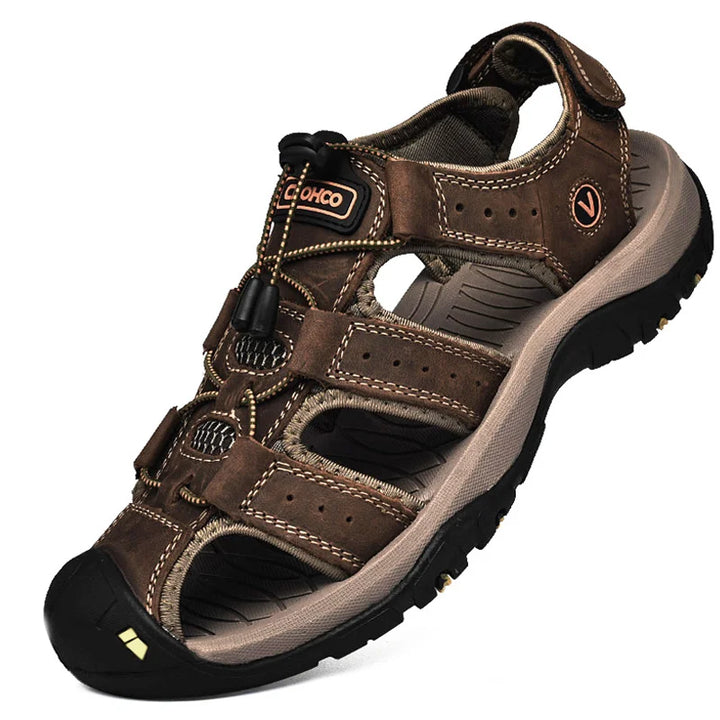 Thomas | Sandalo Outdoor Rinforzato in Pelle