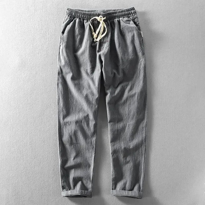 Pantaloni Daniel in cotone e lino