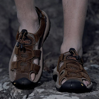 Thomas | Sandalo Outdoor Rinforzato in Pelle