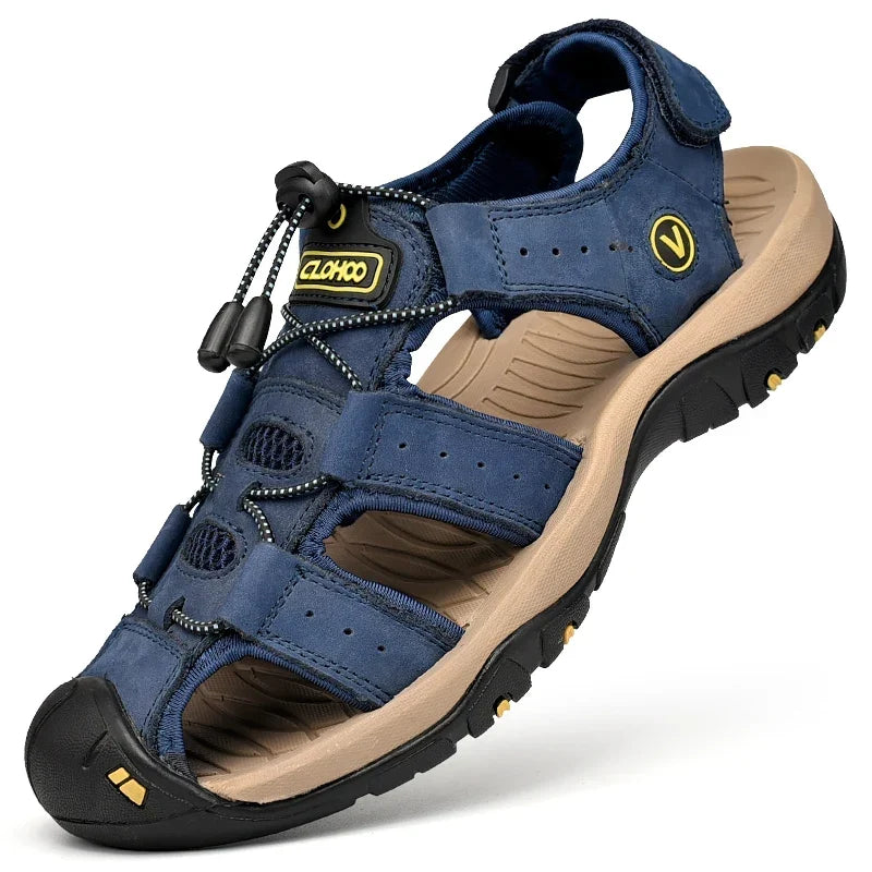 Thomas | Sandalo Outdoor Rinforzato in Pelle