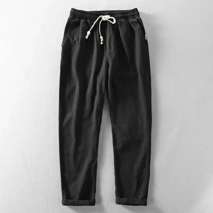 Pantaloni Daniel in cotone e lino