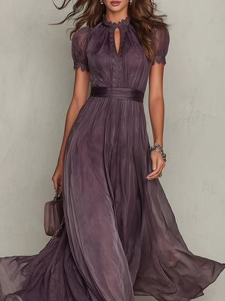 Vestito Maxi Chiffon Vintage Elegante