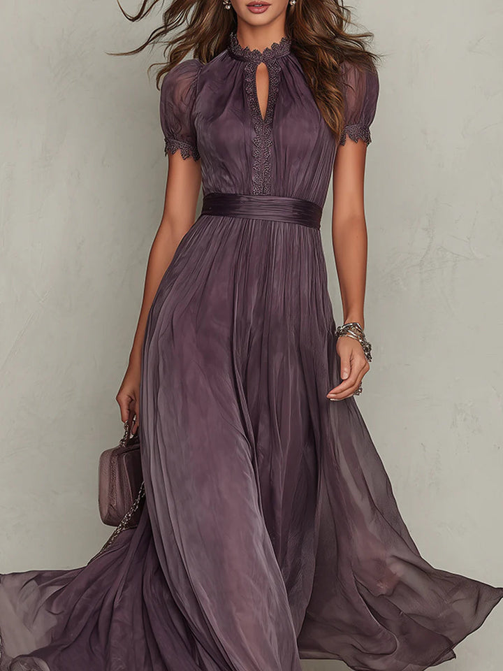 Vestito Maxi Chiffon Vintage Elegante