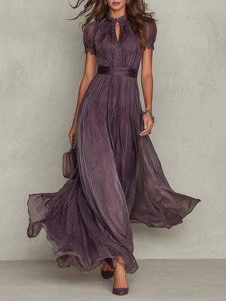 Vestito Maxi Chiffon Vintage Elegante