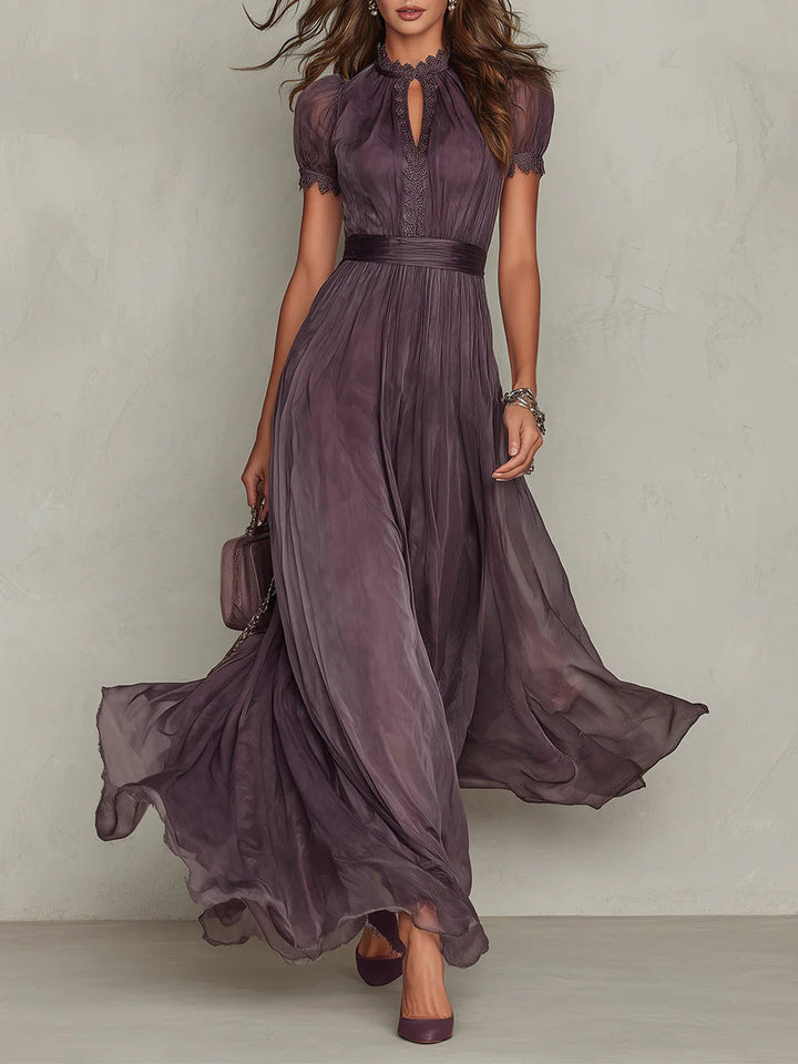 Vestito Maxi Chiffon Vintage Elegante