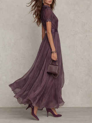 Vestito Maxi Chiffon Vintage Elegante