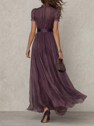 Vestito Maxi Chiffon Vintage Elegante