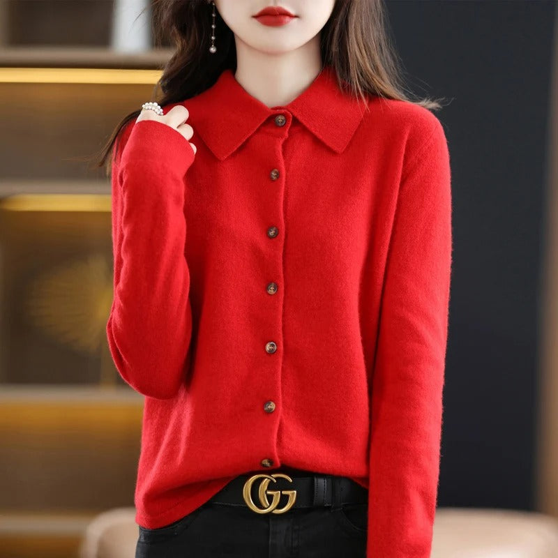 Cardigan Odelia in cashmere con bottoni