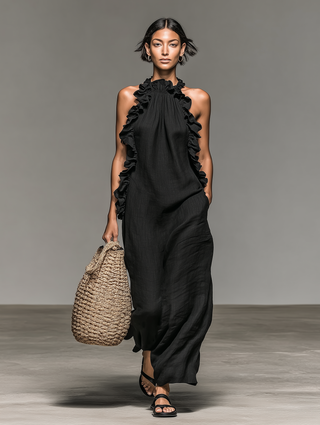Abito Maxi con Tasche Lua