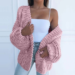 Kaye - Cardigan rilassato in maglia grossa