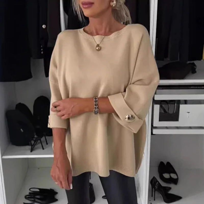 Top con maniche a bottoni Millie Elegant